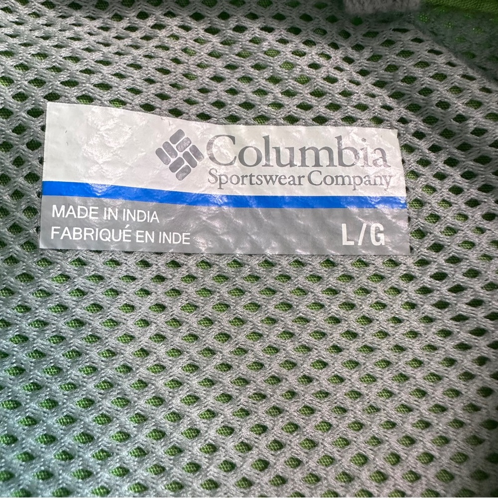 Columbia Men’s OmniShade UPF30 Button Down Cargo Glen Meadows Shirt LIME Sz M - Picture 4 of 5